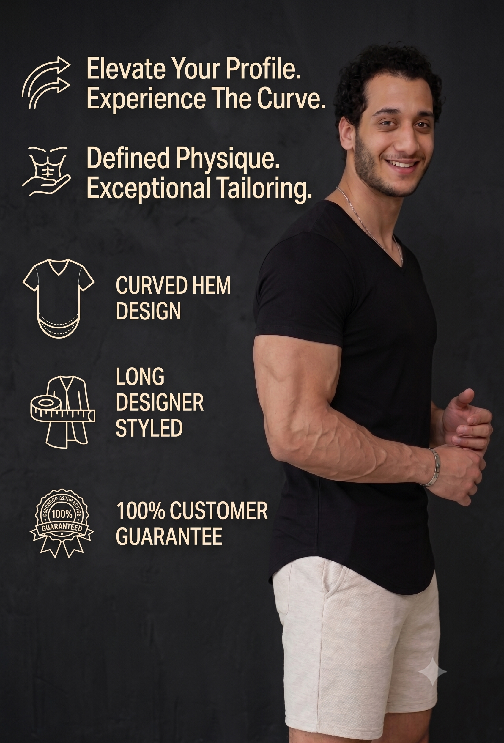 Lionclaw Men's Designer Fitted Athletic T-Shirt
