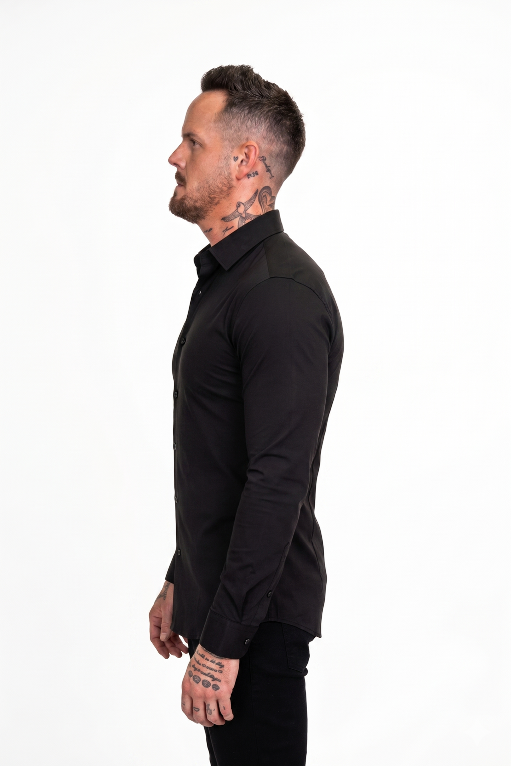 Lionclaw Men's Slim-Fit Athletic Dress Shirt